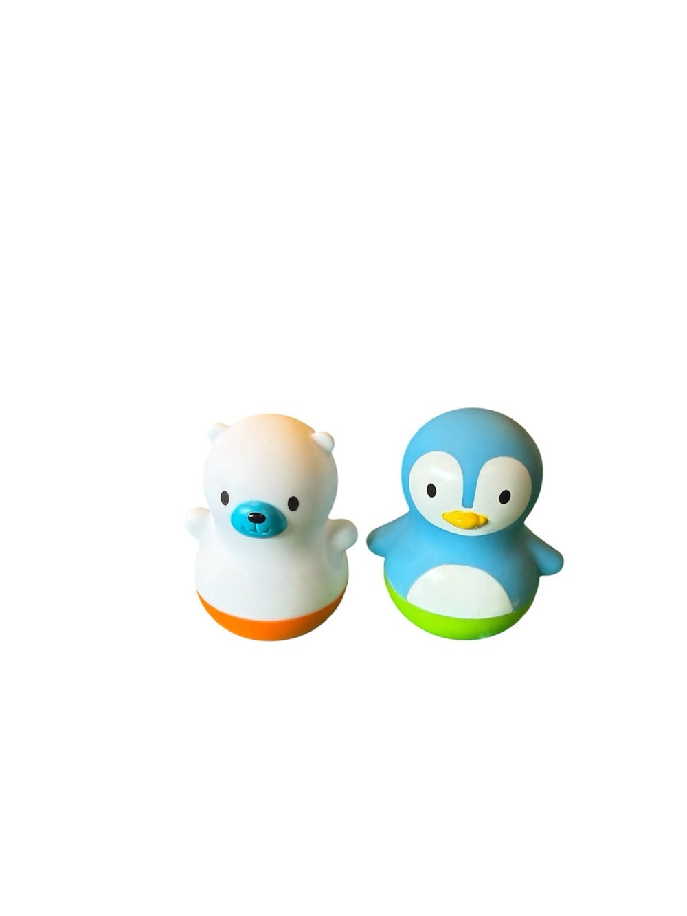 Kids Bath Toy Set - Blue Penguin & White Bear